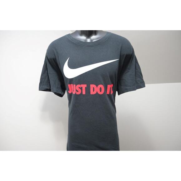 Nike Tee Gym Shirt Graphic Black Performance Short Sleeve Mens Size 2XL XXL - Picture 1 of 8